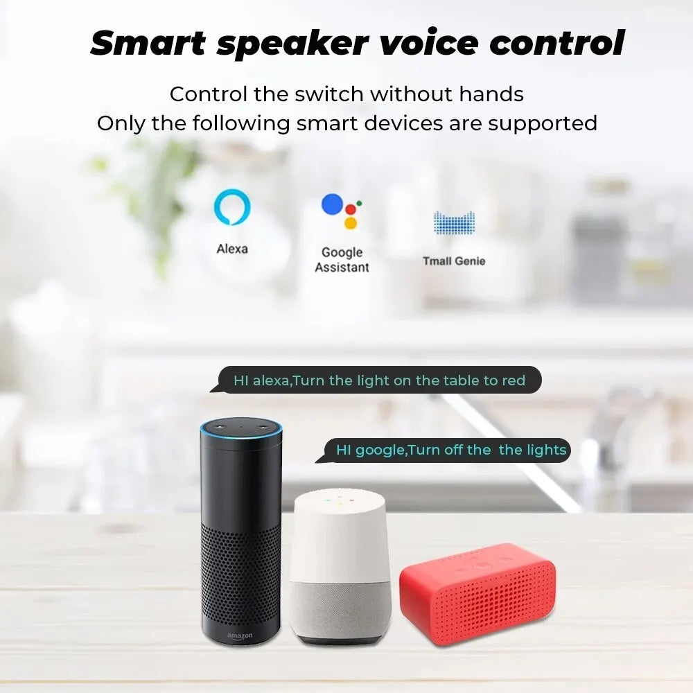 Interruptor WiFi Inteligente – Controla tu hogar desde el móvil | Compatible con Alexa y Google Home