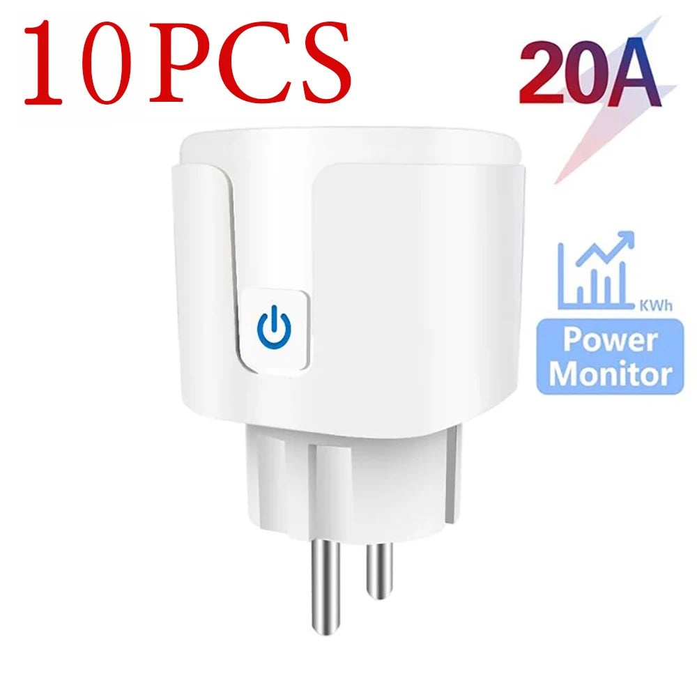 Enchufe Inteligente WiFi 16A/20A con Monitor de Energía | Compatible con Alexa y Google Home