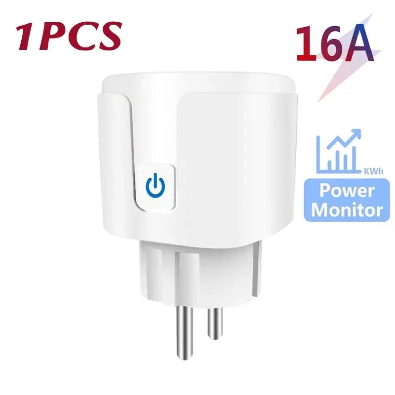 Enchufe Inteligente WiFi 16A/20A con Monitor de Energía | Compatible con Alexa y Google Home