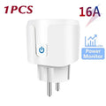 Enchufe Inteligente WiFi 16A/20A con Monitor de Energía | Compatible con Alexa y Google Home
