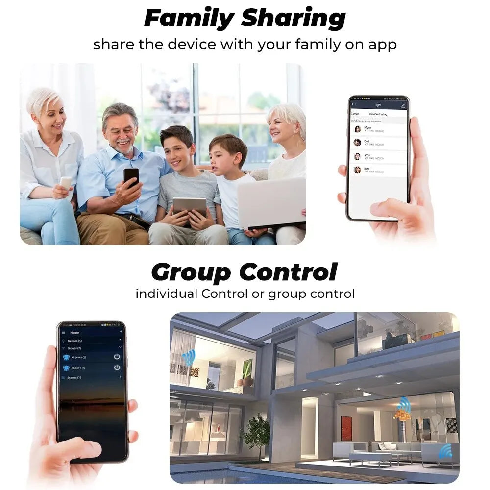 Interruptor WiFi Inteligente – Controla tu hogar desde el móvil | Compatible con Alexa y Google Home