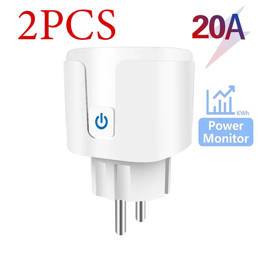 Enchufe Inteligente WiFi 16A/20A con Monitor de Energía | Compatible con Alexa y Google Home